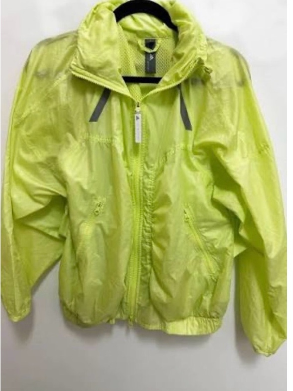 Stella McCartney Neon Lime Yellow Bomber Jacket